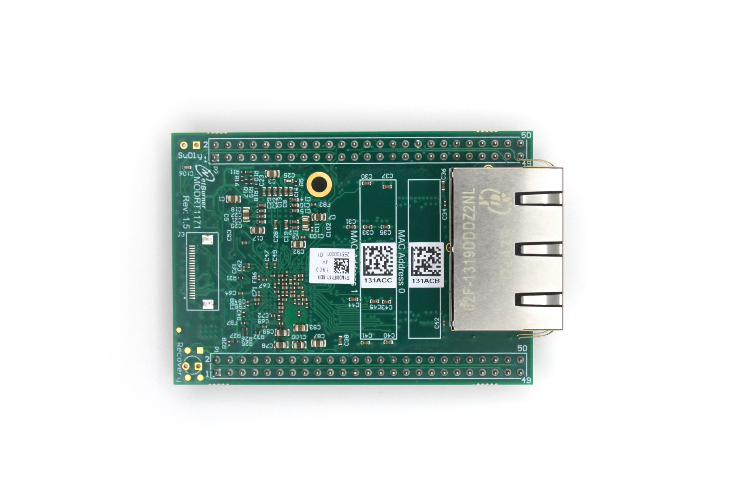 Photo of the MODRT1171 system-on-module from above